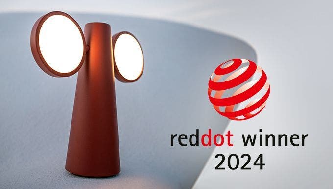 La lampe OTO récompensée par un Red Dot Award 